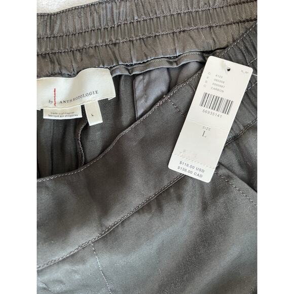 Anthropologie Women's Joggers Gray Metallic Pants Boho Party eclectic Rock Sz -L - Picture 6 of 8